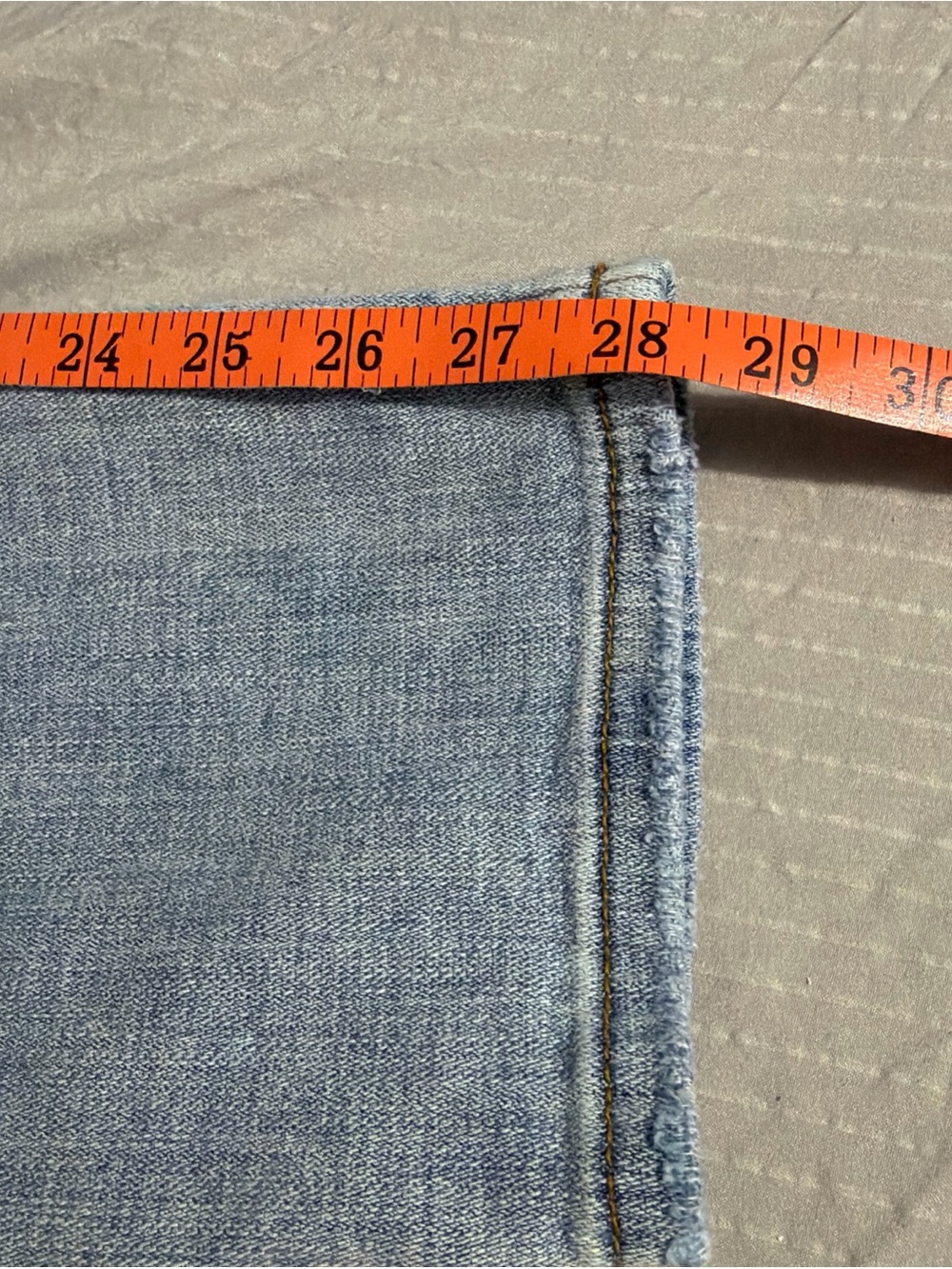 Cosmic Blue Love- High-rise Slim Stretch Jeans, Size 32 - Picture 13 of 13